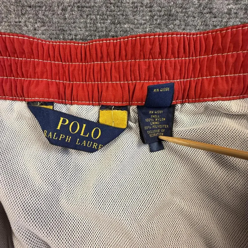 Polo Ralph Lauren Men's Black Cargo Swim‎ Trunks Size Large #1774